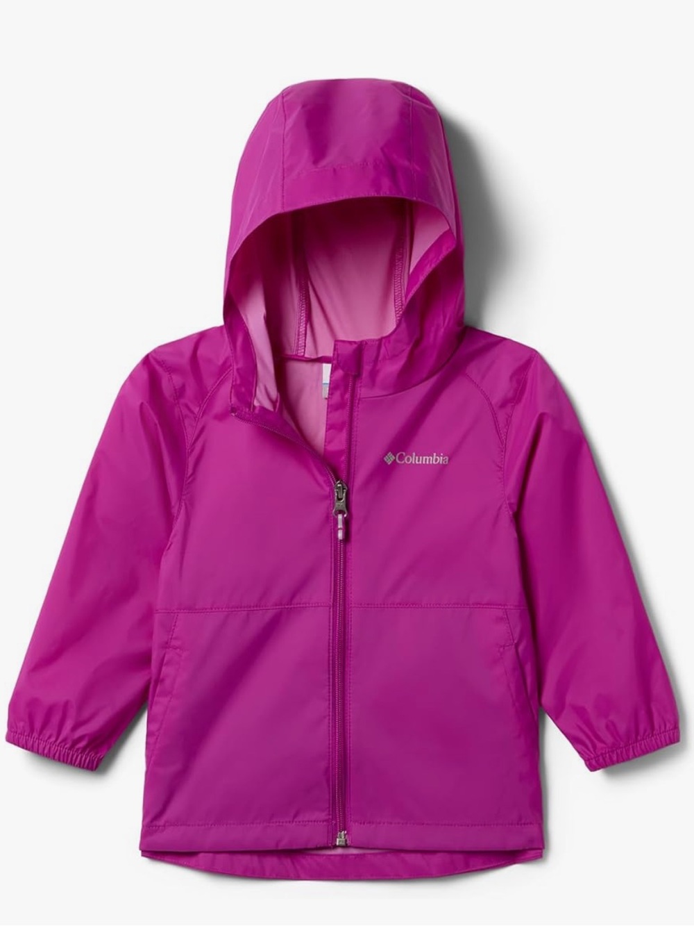 Columbia Girls Switchback II Rain Jacket Size 14/16 Bright Plum EUC